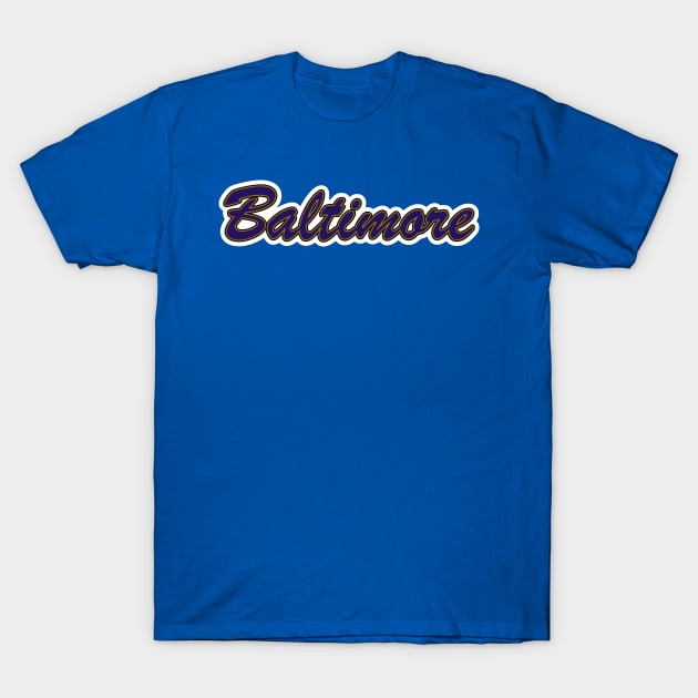 Football Fan of Baltimore T-Shirt by gkillerb